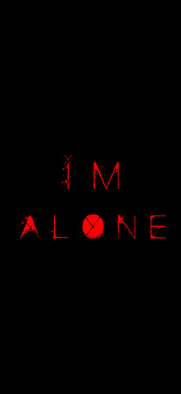 Black Emo iPhone I M Alone Wallpaper