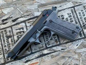 Tactical Gray Black Cerakote Surplus Beretta 92s Guns