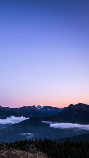Purple Mountain Sunset iPhone Wallpaper In