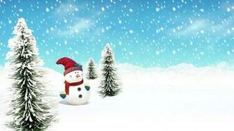 Christmas Snowman Wallpaper