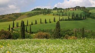 Italy Siena Toscana Tuscany Monticchiello Pienza Wallpaper Background
