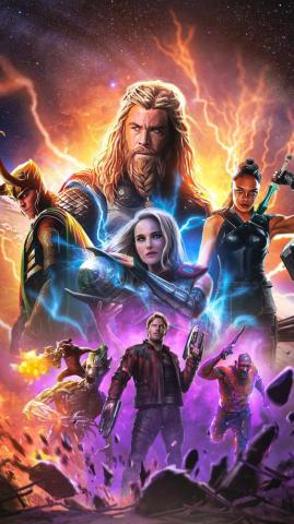 Thor Love And Thunder Poster 4k Ultra HD Mobile Wallpaper
