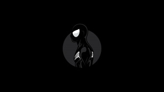 Spiderman Dark Minimalist Art Superheroes Wallpaper