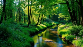 Scenic Creek Wallpaper