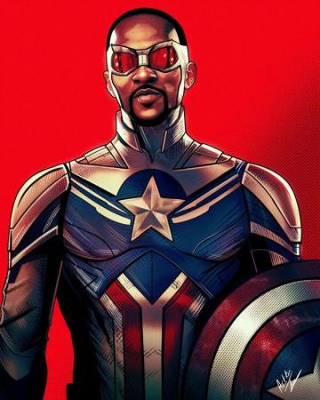 Sam Wilson Captain America Art I Made Based On The Suit Leaks