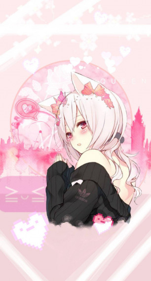 Aesthetic Anime Girl iPhone Wallpaper