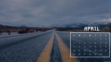 April Calendar HD Wallpaper