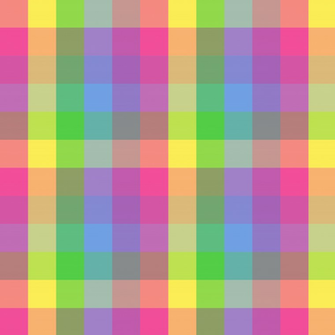 Cute Colorful Checkered Pattern Clip Art