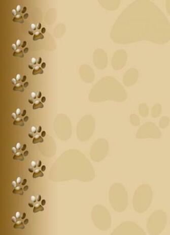 Puppy Paw Print Wallpaper Background