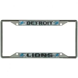 Detroit Lions Digi Camo License Plate Frame With Black Letters