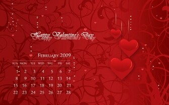 Romantic February Calendar Wallpaper Photoshop Tutorials
