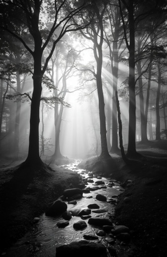 Black And White Nature Wallpaper