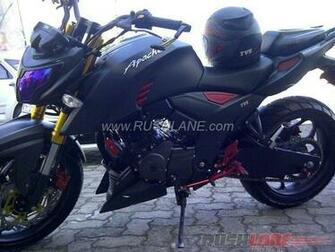 Modified Matte Black Tvs Apache Rtr From Indonesia Source