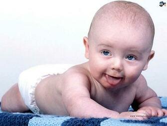 Happy Playing Baby Cute Wallpaper