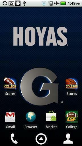 Logo Background Animation That Fades From Georgetown To Hoyas