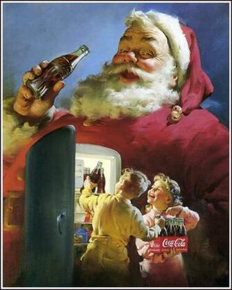 Claus Coke Christmas Art By Haddon Sundblom Coca Cola Gallery