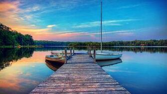 Boat Dock Wallpaper HD