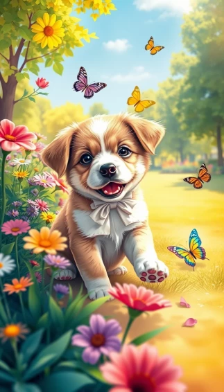 Cute Dog Phone Wallpaper