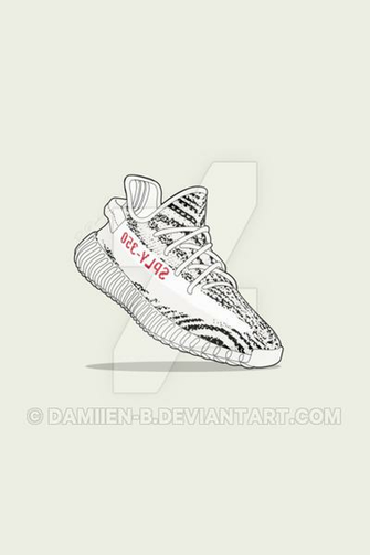 Adidas Yeezy Boost V2 Zebra Wallpaper Print HD By