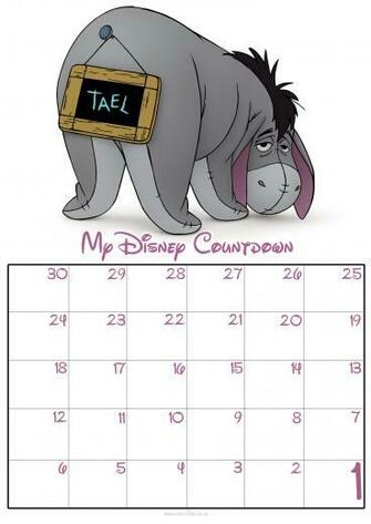 Day Disney Countdown Calendar S