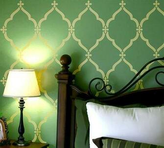 Moroccan Lattice Trellis Allower By Omgstencils I