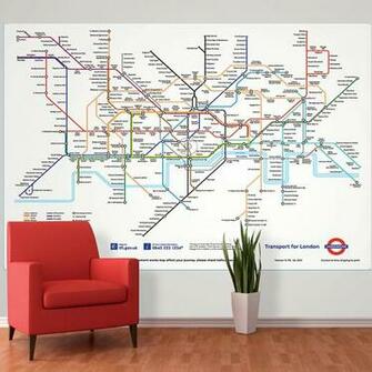 London Underground Wallpaper Mural Achica