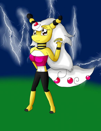 Garnet The Mega Ampharos By Kendratheshinyeevee