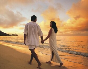 Beach Love Couple Wallpaper