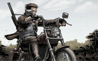 Biker Widescreen Wallpaper