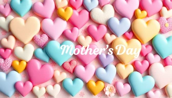 Mothers Day Hearts Wallpaper