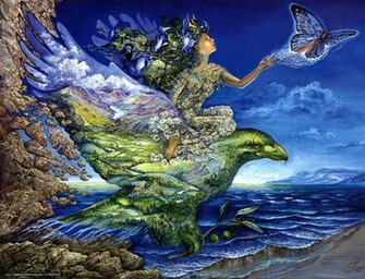 Wallpaper Josephine Wall Girl Eagle Bird Desktop