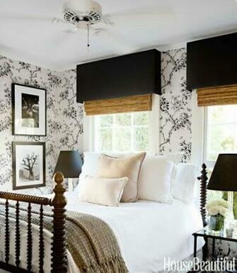 Wallpaper Turns A Small Guest Room Into Romantic Retreat Modern