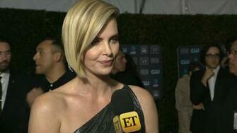 Charlize Theron Stuns At Critics Choice Awards Says Her Kids