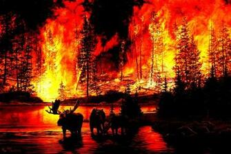 Forest Fire Desktop Wallpaper This
