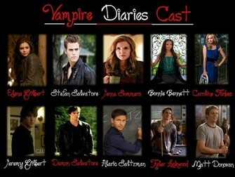 Vampire Diaries Cast Wallpaper By Hot