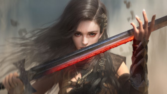 Female Warrior Fantasy With Sword Wallpaper HD Girls 4k Image