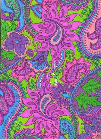Paisley Design Background Wallpaper Blue Background