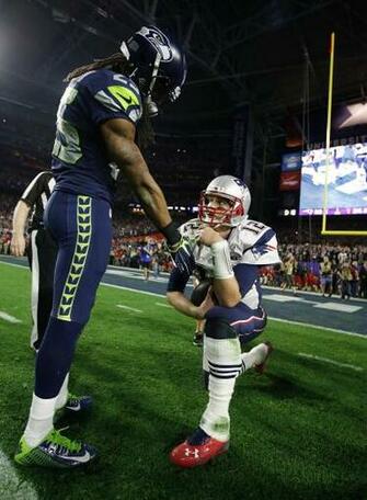 Richard Sherman Was The First Person To Congratulate Tom Brady
