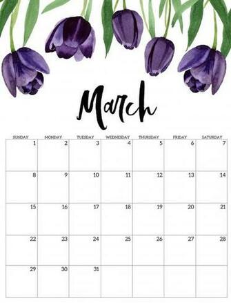 Cute March Calendar Designs Image Learnworksheet Learn