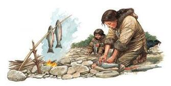 Q Files Preparing And Cooking Fish Over A Campfire