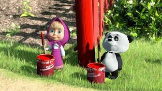 Masha And The Bear Story HD Background Image For Ios Cartoons