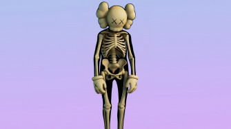 Kaws Skeleton Fortnite Skin Wallpaper iPhone Phone 4k 921e