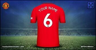 Manchester United Football Jersey Maker Create
