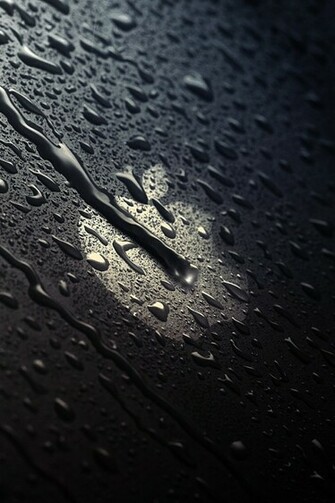 Apple Rainy Day Simply Beautiful iPhone Wallpaper