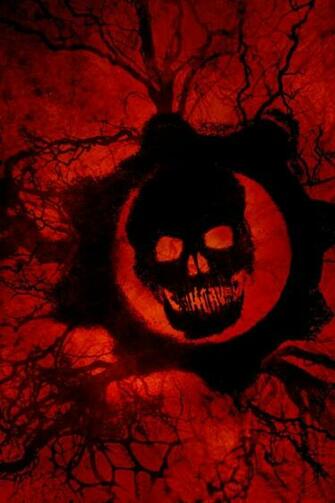 Gears Of War Skull iPhone4 Android iPhone Wallpaper