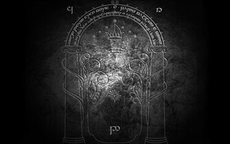 Minimalistic The Lord Of Rings Gates Jrr Tolkien Mines
