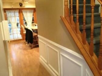Wainscoting Wallpaper