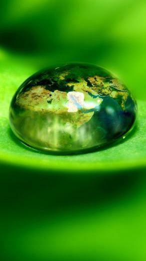 Lg G3 HD World In Dew Wallpaper