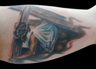Jesus Carrying Cross By Michaelbrito