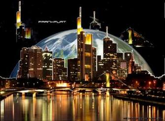Skyline At Night Frankfurt HD Wallpaper Gallery
